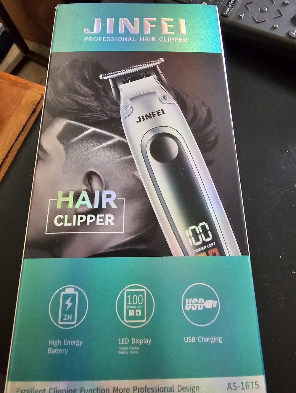 Jinfei Men’s Hair Clipper — Silver